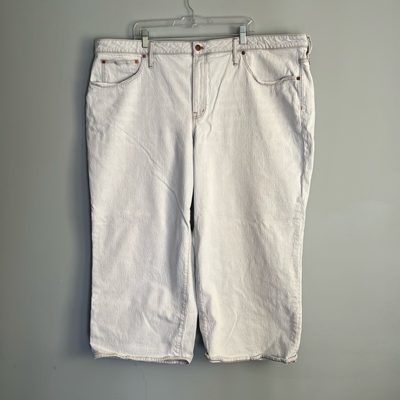Madewell The Plus Perfect Vintage Wide-Leg Crop Jean in Edmunds Wash Sz 26W NWT - Picture 5 of 11